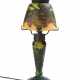 SMALL TABLE LAMP WITH WINE LEAF DECOR - фото 1