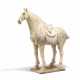 POTTERY FIGURINE OF A STANDING HORSE - photo 1
