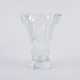 LARGE FACETED VASE & VASE WITH ROUND ETCHED DECOR - photo 1