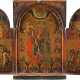 A LARGE ICON SHOWING THE MOTHER OF GOD 'OF THE UNFADING ROSE' AND SELECTED SAINTS - Foto 1
