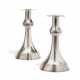 PAIR OF RARE LARGE SILVER CANDELSTICKS - фото 1