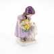 PORCELAIN FIGURINE OF A GIRL WITH FLOWER BOUQUET AND LAMB - photo 1