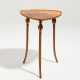 SMALL WOODEN SHIELD-SHAPED TABLE ON HIGH LEGS - фото 1