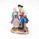 PORCELAIN ENSEMBLE OF A GALLANT LADY AND A SOLDIER - photo 1