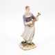 PORCELAIN FIGURINE OF A LYRE PLAYER - photo 1