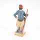 PORCELAIN FIGURINE OF PADDLE FROM THE 'COMMEDIA DELL'ARTE' - Foto 1