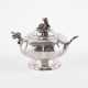 FOOTED SUGAR BOWL WITH FLOWER FINIAL - Foto 1