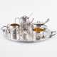 SILVER TEA SET WITH TRAY AS A GIFT FOR THE GERMAN CONSUL IN ST. PETERSBURG A. BRAUN 1881 - фото 1