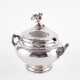 LARGE SILVER TUREEN WITH EAGEL ORNAMENTATION AND ESCUTCHEON - photo 1