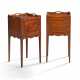 A PAIR OF GEORGE III MAHOGANY BEDSIDE CUPBOARDS - Foto 1