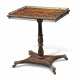 A REGENCY BRASS MOUNTED, YEW-INLAID INDIAN ROSEWOOD CHESS TABLE - фото 1