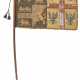 A PAINTED AND GILT SILK HERALDIC BANNER - фото 1