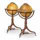 A PAIR OF 18 INCH REGENCY MAHOGANY TERRESTRIAL AND CELESTIAL GLOBES - фото 1