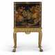 A CHINESE EXPORT BLACK AND GILT LACQUER CABINET ON STAND - photo 1
