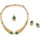 Emerald-Diamond-Set: Necklace and Earstuds - Foto 1