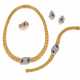 Sapphire-Diamond-Set: Necklace, Bracelet, Ring and Ear Studs - фото 1