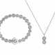 Diamond-Set: Bracelet and Pendant Necklace - Foto 1