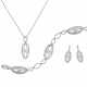 Diamond-Set: Pendant Necklace, Bracelet and Ear Jewelry - photo 1