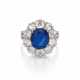 Sapphire-Diamond-Ring - Foto 1