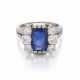 Sapphire-Diamond-Ring - Foto 1