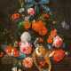 Cornelis de Heem. Still Life with Oranges, Roses and Flowers on a Stone Ledge with Berries in a Wanli Bowl, a Peeled Lemon, Cherries and Gooseberries - Foto 1