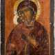 A LARGE ICON SHOWING THE FEODOROVSKAYA MOTHER OF GOD - photo 1