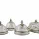 QUATRE CLOCHES EN ARGENT DOUBLE ET METAL ARGENTE - photo 1