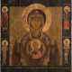 A LARGE AND DATED ICON OF THE MOTHER OF GOD OF THE SIGN OF NOVGOROD - photo 1