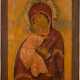 A MONUMENTAL ICON SHOWING THE VLADIMIRSKAYA MOTHER OF GOD - фото 1