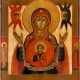 AN ICON SHOWING THE MOTHER OF GOD OF THE SIGN - Foto 1