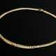 Verlaufendes Gelbgold 585 Collier mit glatter und satinierter Oberfläche, 22g, L. 41cm - фото 1