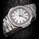 PATEK PHILIPPE. A STAINLESS STEEL AUTOMATIC WRISTWATCH WITH SWEEP CENTRE SECONDS, DATE AND BRACELET - photo 1