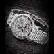 PATEK PHILIPPE. AN ATTRACTIVE 18K WHITE GOLD AUTOMATIC SKELETONISED WRISTWATCH WITH BRACELET - Foto 1