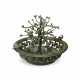 A GREEN-GLAZED POTTERY MODEL OF A HIBISCUS TREE - фото 1