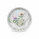 A LATER-ENAMELLED FAMILLE ROSE `BUTTERFLIES AND FLOWERS` DISH - фото 1