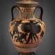 AN ATTIC BLACK-FIGURED NECK-AMPHORA AND LID - photo 1
