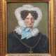 Biedermeier-Porträt "Dame mit weißer Rüschenhaube", Pastell, unsign, rückseitig bez. "Gattin Peter Lütgens (1781-1865), 54x42,5 cm, hinter Glas im Originalrahmen - фото 1
