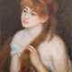 Molowiecki, Maxim (Ukrainischer Künstler) "Halbporträt einer jungen Frau mit rotem Haar", Öl/ Lw., monogr. u.r., 61x45 cm, ungerahmt - Foto 1