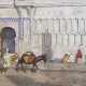 Volcmar, F. (Maler des 20. Jh.) "Arabische Straßenszene", Öl/Lw., sign. u.r., 45x59 cm, Rahmen - photo 1