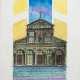 Morsta, Joseph (Italienischer Graphiker des 20. Jh.) "Kathedrale- Basilika von San Miniato", aquarellierte Litho. auf Büttenpapier und Goldfarbe, sign. und dat. ´97, 34x24 cm, hinter Glas und Rahmen - Foto 1