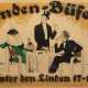 Plakat "Linden-Buffet- Unter den Linden 17-18", Berlin, Entwurf Hofmüller, um 1920er Jahre, Galerien-Nachdruck, 166/500, Druck-Verlag Harry Bunzel, 68x95,5 cm, hinter Glas (besch.) und Rahmen - Foto 1