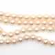 Perlenkette, 2-strängig, punziert JKa, Perlen-Dm. 7 mm, 585er WG-Schließe besetzt mit 12 Brillanten und 3 Saphiren, L. 47 cm - photo 1