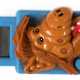 Kinderarmbanduhr "Alf", W. Germany, digitale Anzeige auf Knopfdruck sichtbar, Kunststoff, Textilarmband, nicht funktionstüchtig, Batterie muß gewechselt werden, Gebrauchspuren - Foto 1