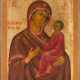 A MONUMENTAL ICON SHOWING THE TIKHVINSKAYA MOTHER OF GOD - Foto 1