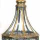 Deckenlampe, Metall z.T. messingfarben, achtseitig verglastes Unterteil abklappbar, H. (ohne Kette) 58 cm - фото 1