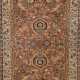 Teppich, Maschinenteppich mit Keshan-Muster, Schurwolle, Kammgarn, floral gemustert und Tiermotive, 100x200 cm - Foto 1