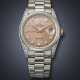 ROLEX, RARE PLATINUM AND DIAMOND-SET 'DAY-DATE' WITH SALMON DIAL, REF. 18296 - Foto 1