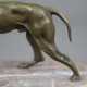 Tierskulptur "Jagdhund" - Bronze, braun patiniert,… - photo 1