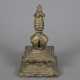 Kleine Stupa - Indien/Nepal, Bronzelegierung, H: c… - фото 1