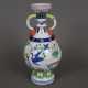 Vase - China 20.Jh., Porzellan bemalt in Unterglas… - фото 1